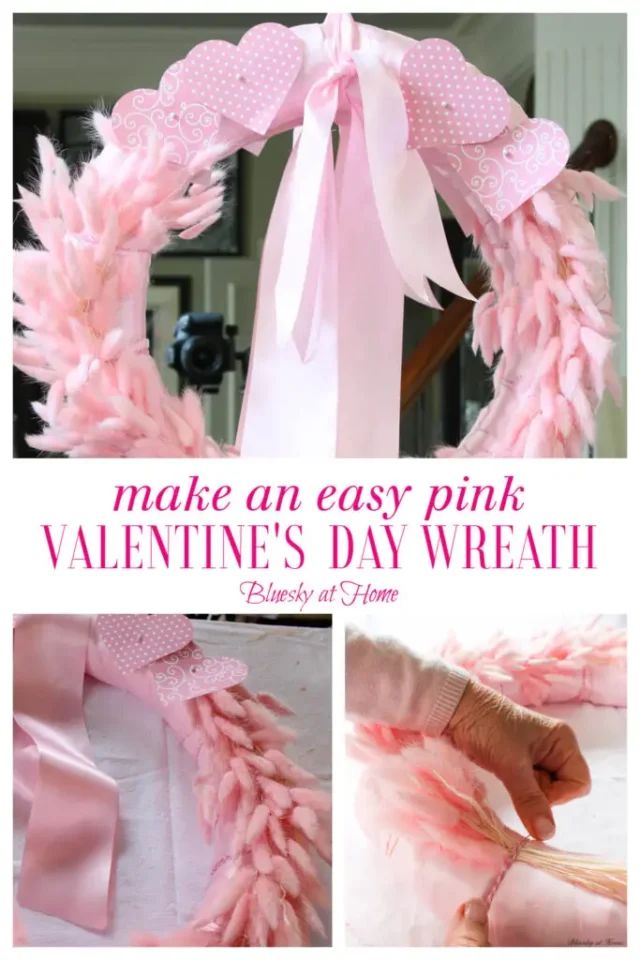 How to Make an Easy Valentine’s Day Wreath from Bluesky at Home.
