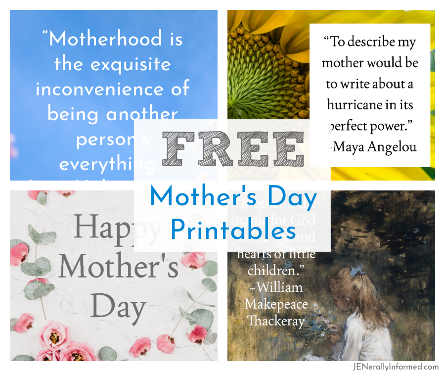 Make sure to grab one of these 4 beautiful and free Mother's Day printable cards! #mothersday #printables #easygifting
