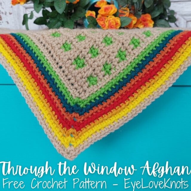 Through the Window Afghan – Free Crochet Pattern from Eye Love Knots.