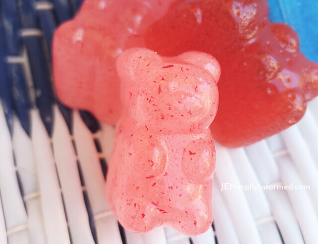 Learn how to make your own watermelon gummy bears this summer! #easyrecipes #gummybears #summerrecipes #cooking