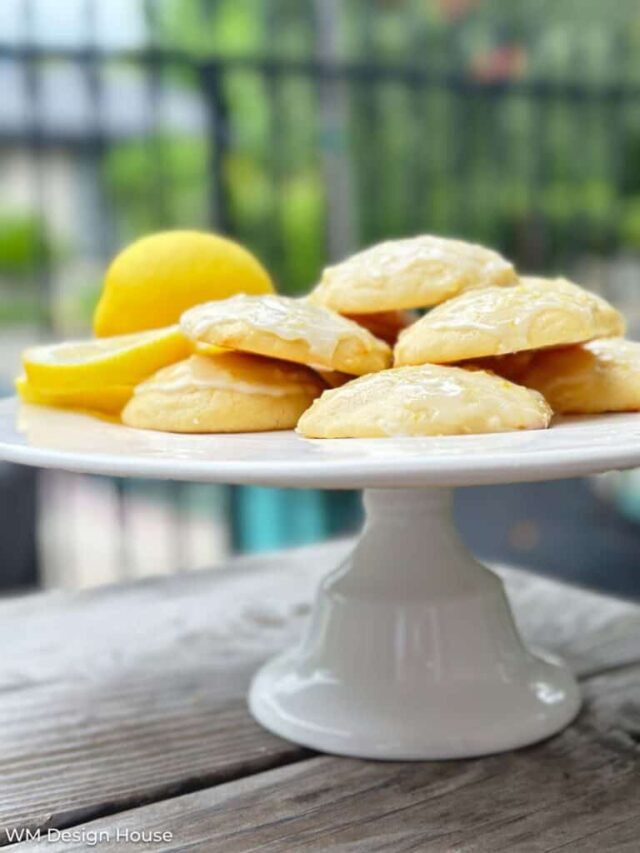 Lemon Ricotta Cookies with Glaze from WM Design House.