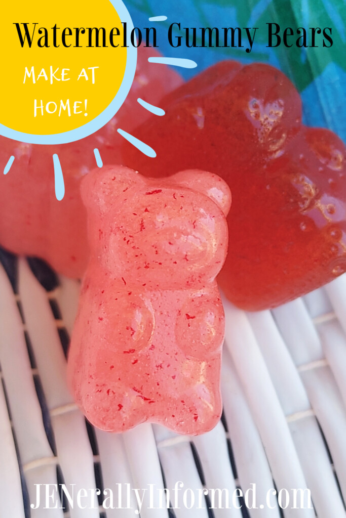 Learn how to make your own watermelon gummy bears this summer! #easyrecipes #gummybears #summerrecipes #cooking