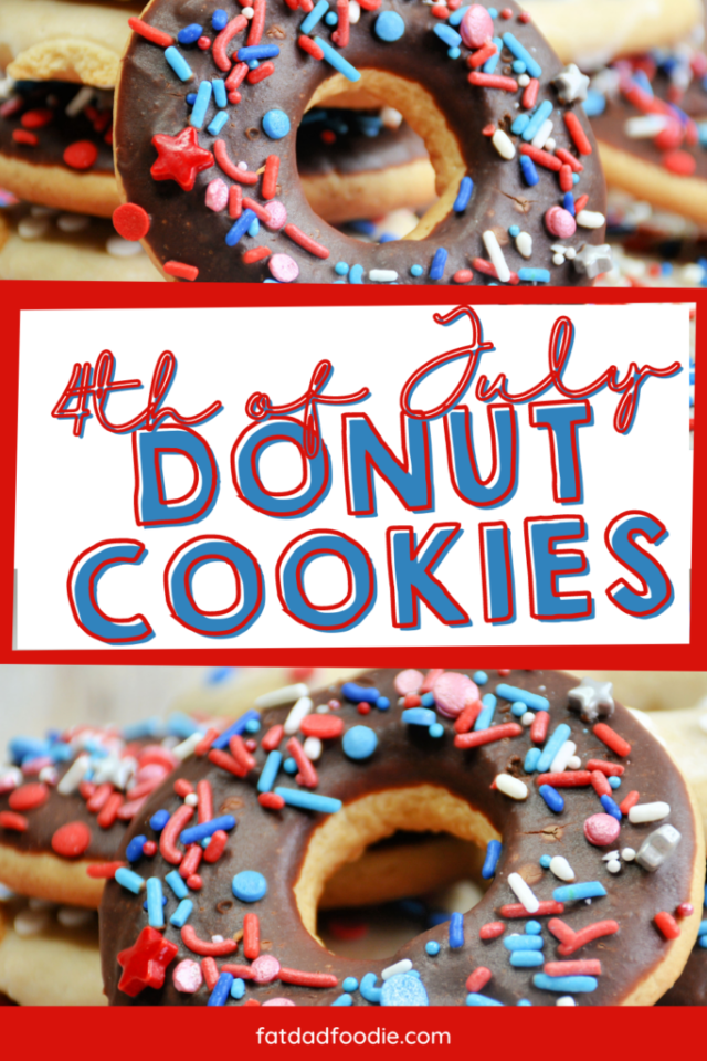 4th of July Donut Cookies from Fat Dad Foodie.