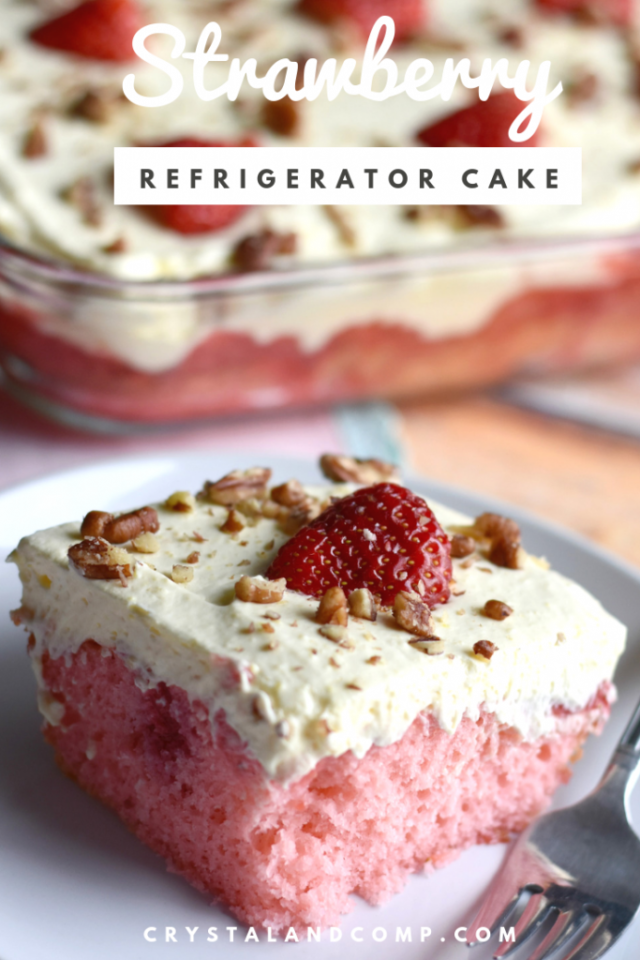 Strawberry Refrigerator Cake from Crystal and Comp.