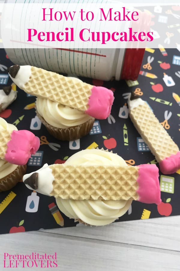 Pencil Cupcakes by Premeditated Leftover.