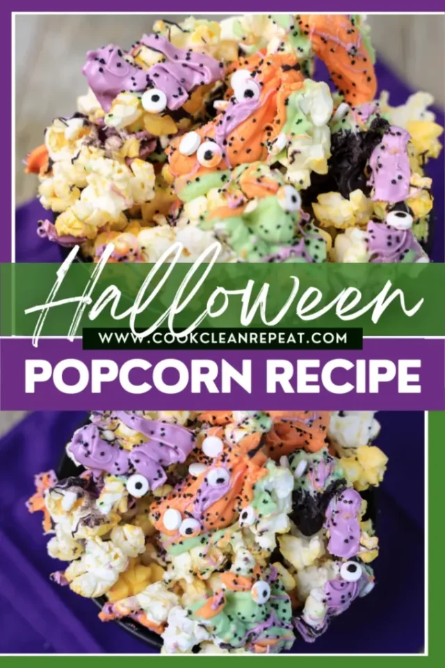 Halloween Popcorn by Cook Clean Repeat.