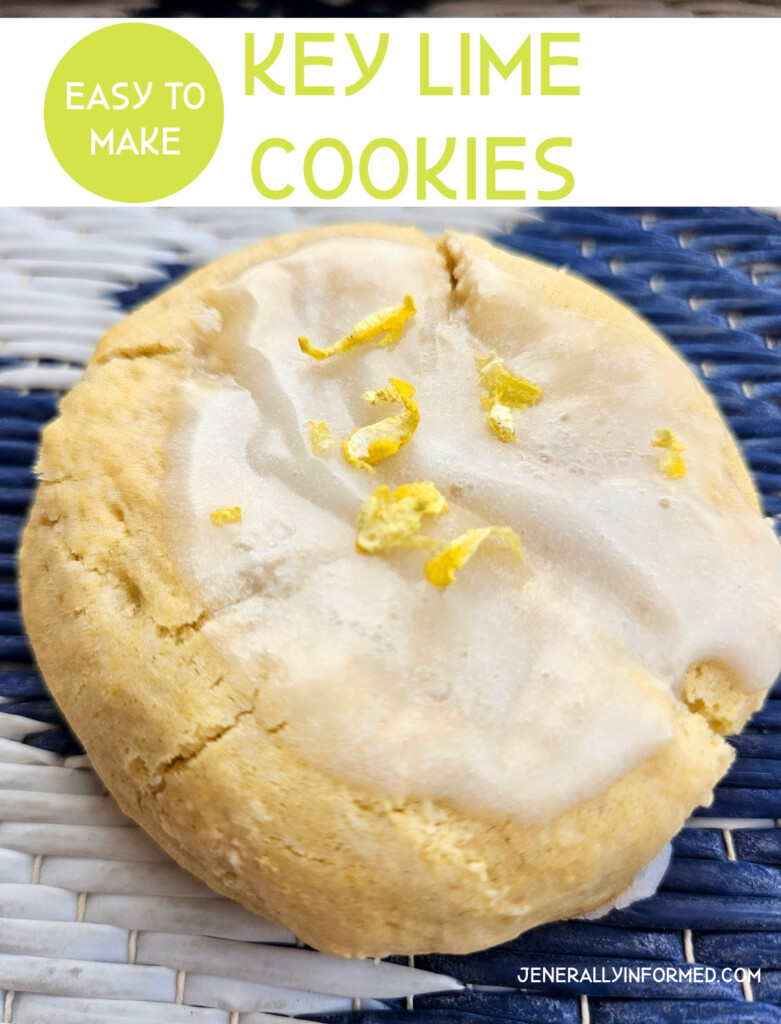 Love key limes, but hate the work they take? Try this deliciously easy recipe for key lime cookies!#keylime #keylimedesserts