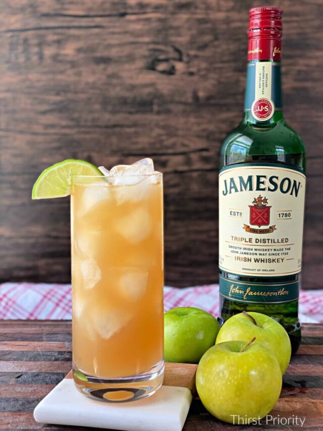 Jameson Apple and Lime Cocktail Recipe from Thirsty Priority.