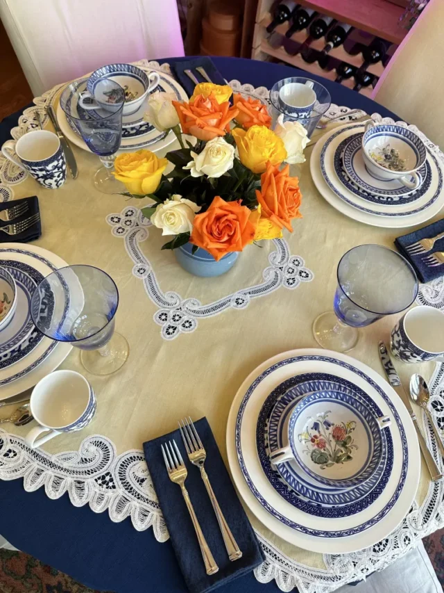 Estate Sale China Tablescape from Thrifting Wonderland.