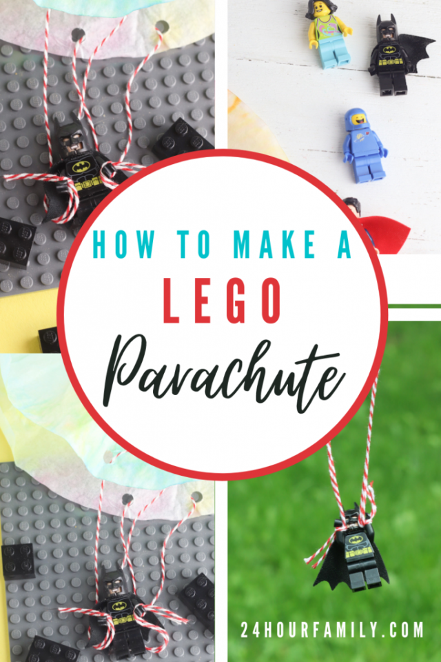 How to Make a Lego Parachute by 24 Hour Family.