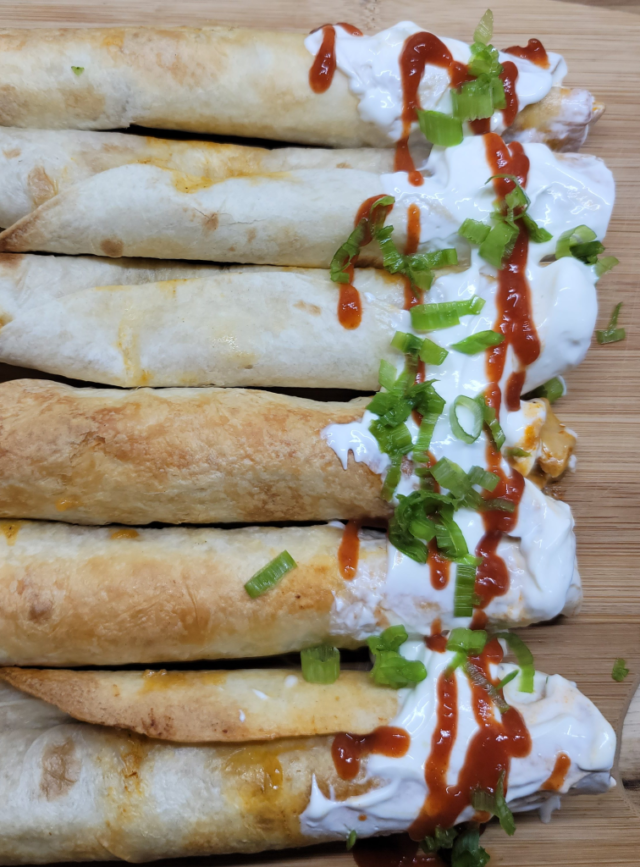 Baked Chicken Taquitos by Homemade on a Weeknight.