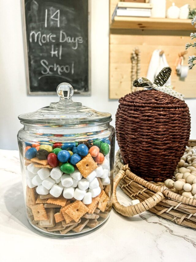 Back to School Snack Mix by Our Tiny Nest.