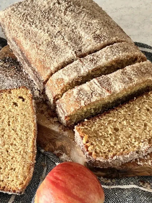 Baking Apple Cider Donut Bread by Sonata Home Design.