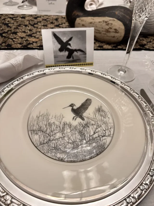 Wild Birds Tablescape by Thrifting Wonderland.