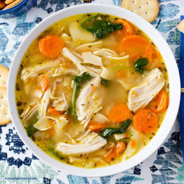 Instant Pot Chicken Noodle Soup by Flour on My Face.