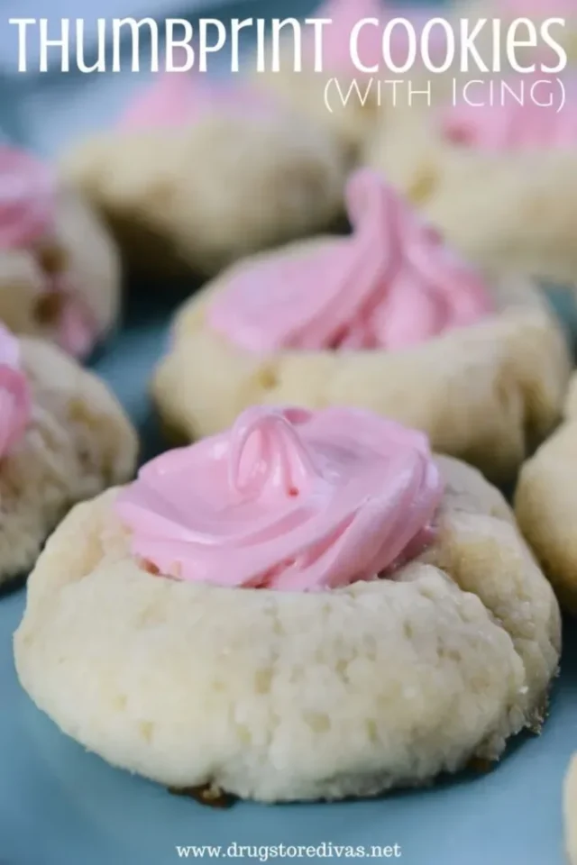 Thumbprint Cookies With Icing Recipe by Drugstore Divas.