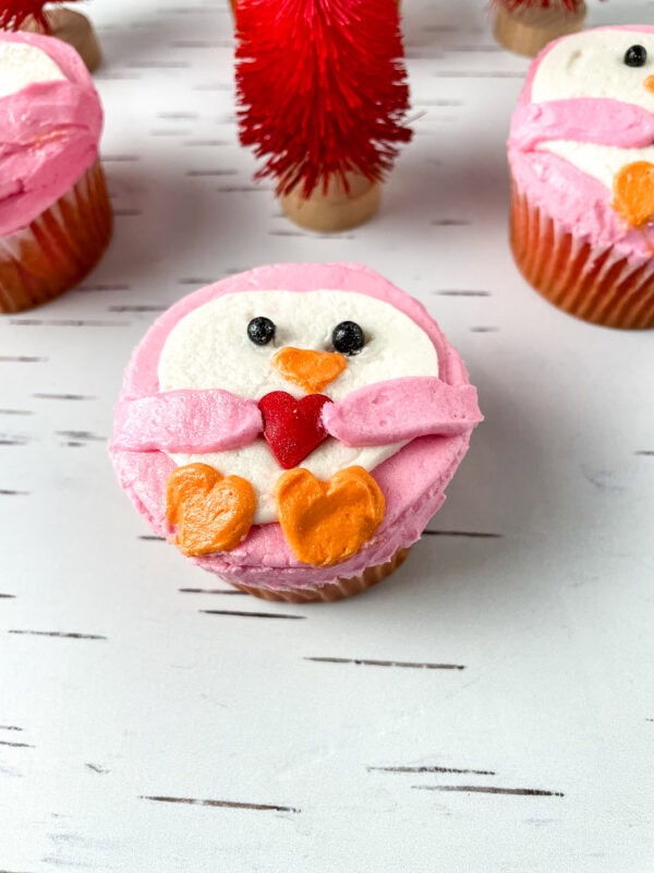 Cupcakes that Waddle: Pink Penguin Cupcake Recipe by The 24 Hour Family.