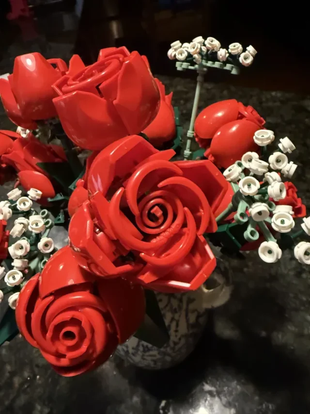 Create a Stunning Bouquet with Lego Flowers by Thrifting Wonderland.