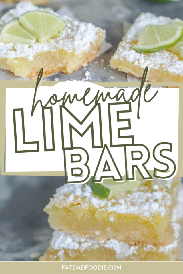 Lime Bar Recipe by Fat Dad Foodie.