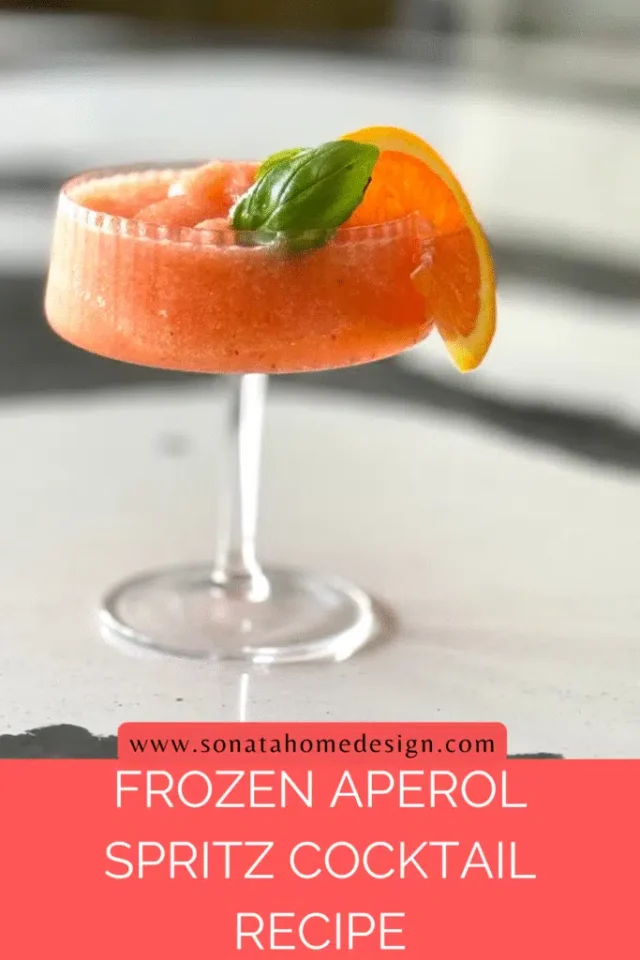 Frozen Strawberry Aperol Spritz: The Ultimate Summer Cocktail by Sonata Home Designs