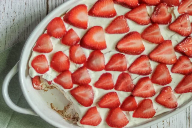 Strawberry Tiramisu from The Copper Table.
