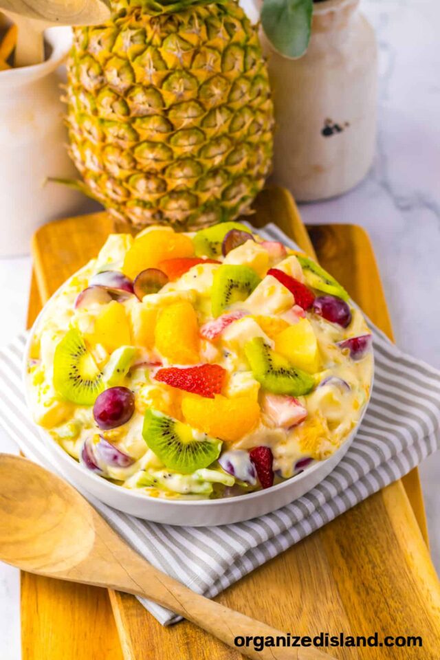 Hawaiian Cheesecake Salad by Organized Island.