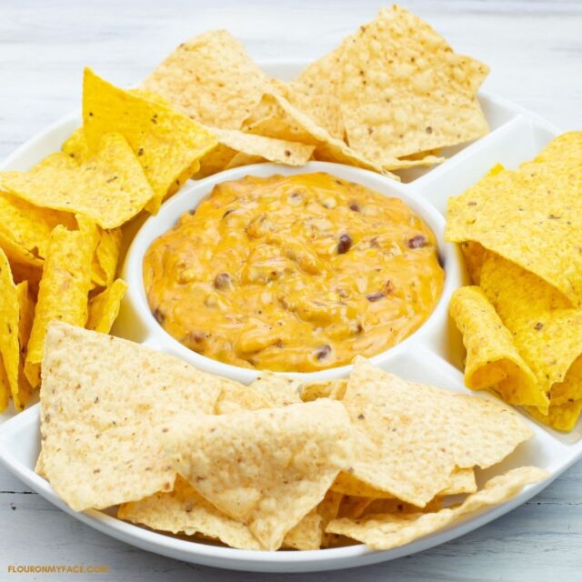 Crock Pot Velveeta Chili Cheese Dip by Flour on My Face.