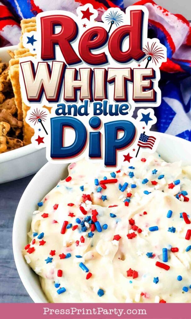 Red White and Blue Dip by Press Print Play.