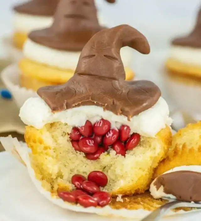 Harry Potter Sorting Hat Cupcakes by Laura Kelly Designs