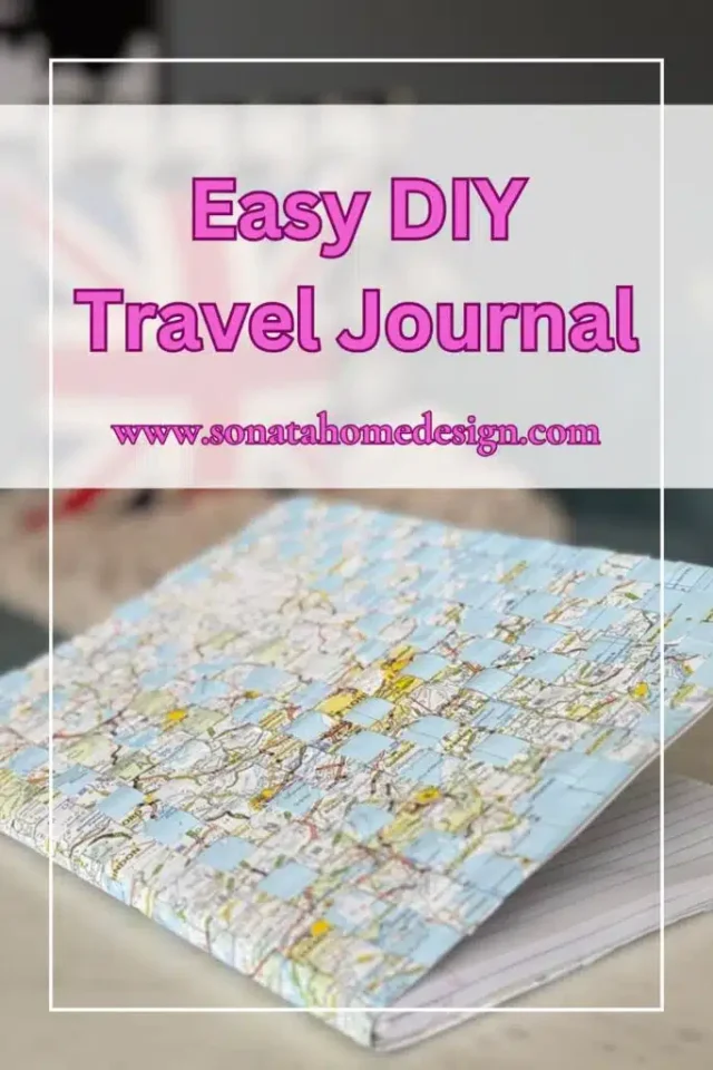 Easy DIY Travel Journal: Turn a Map into a Memory Keeper by Sonata Home Design.
