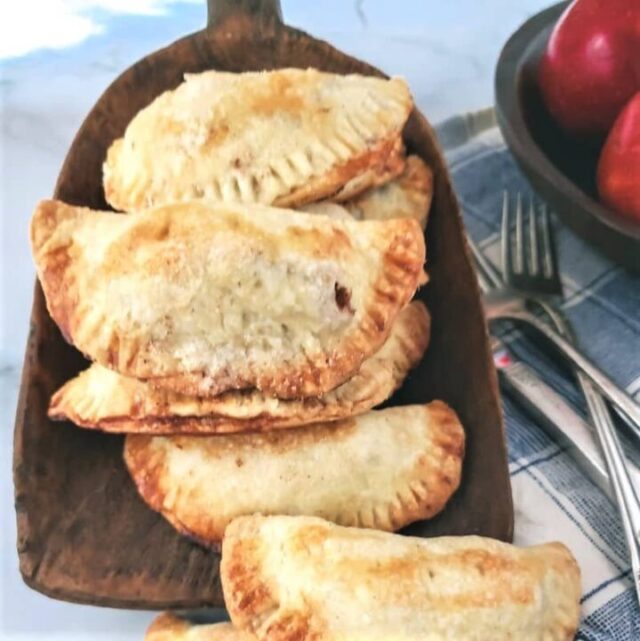 Homemade Baked Apple Empanadas and Caramel Sauce by Recipe Idea Shop.