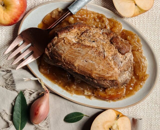 Cider Braised Pork Roast by The Copper Table