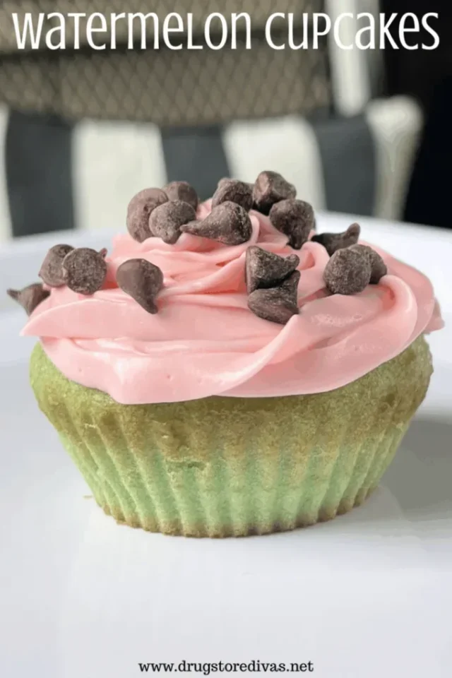 Watermelon Cupcakes Recipe by Drugstore Divas.