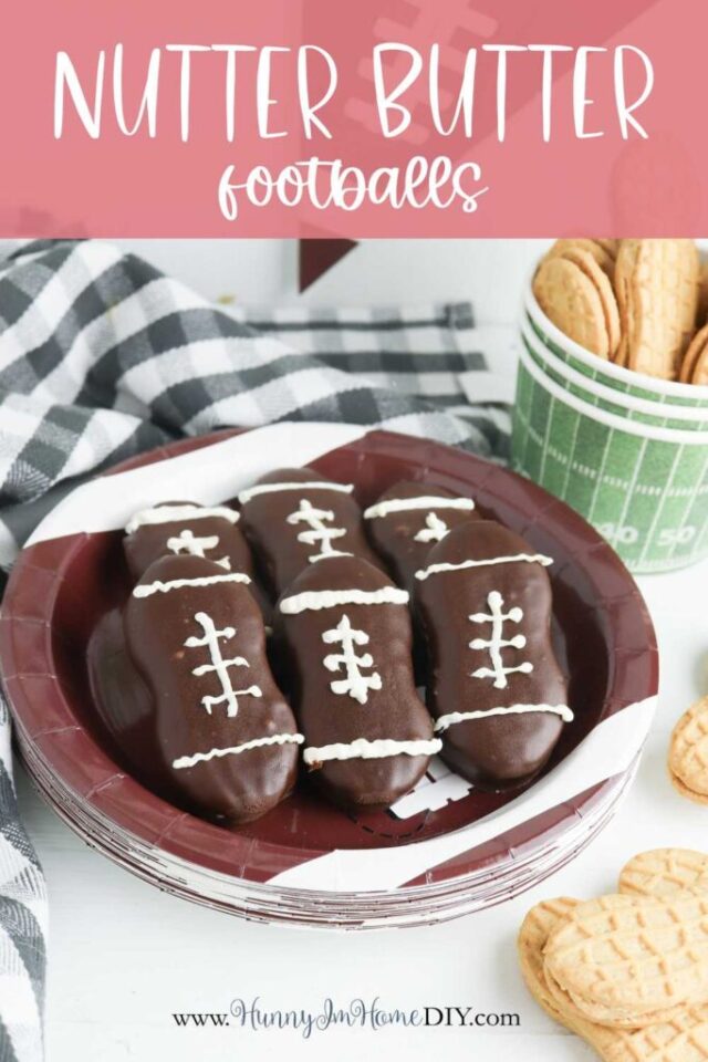 Chocolate Covered Nutter Butter Footballs by Hunny I’m Home DIY