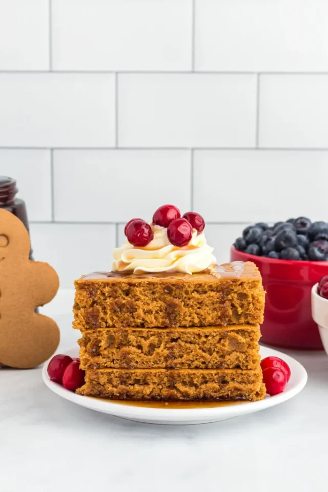  Gingerbread Sheet Pan Pancakes by Recipes Simple.