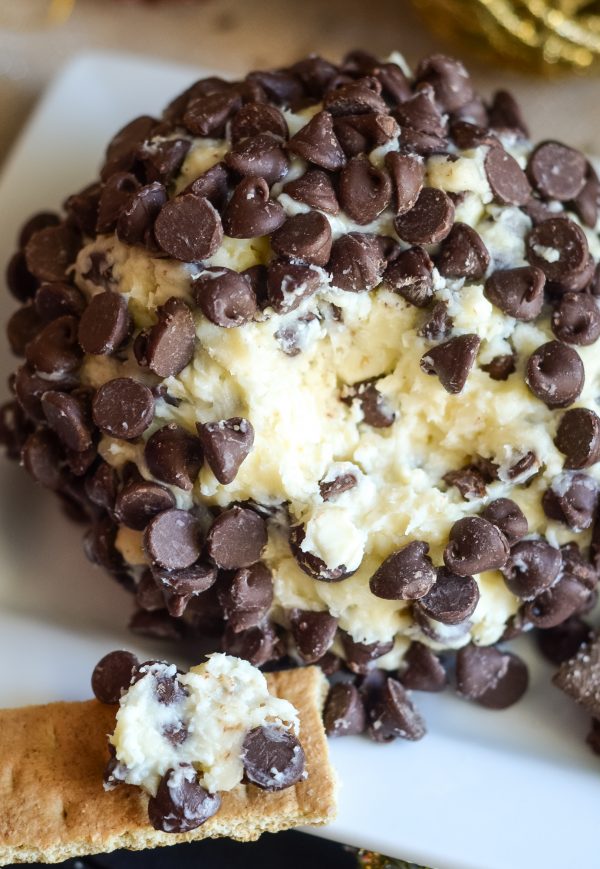 Chocolate Chip Cheesecake Ball by Mommy Hates Cooking