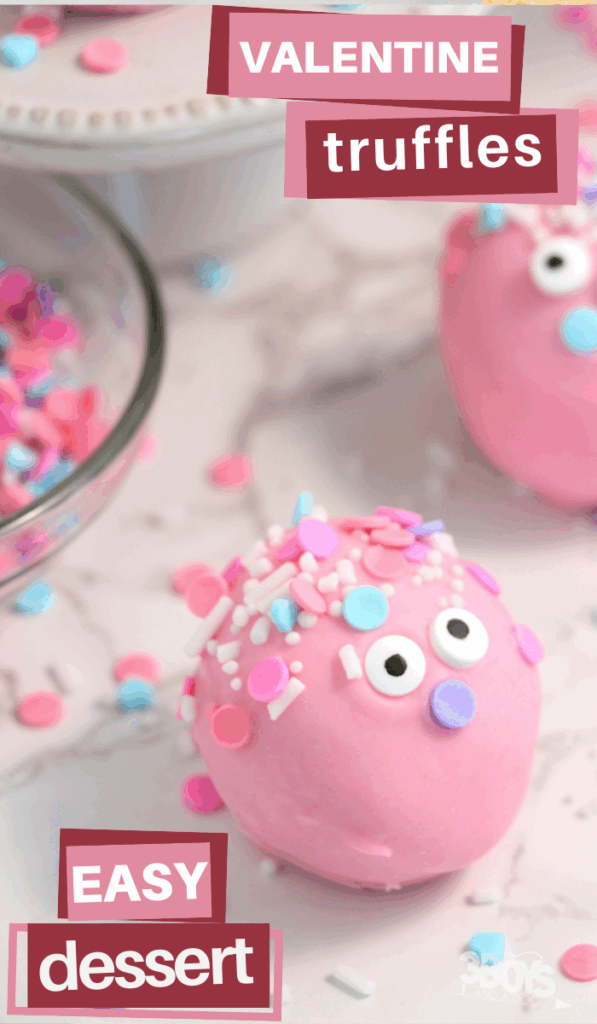 Valentine’s Day Truffles Recipe by 3 Boys and a Dog.