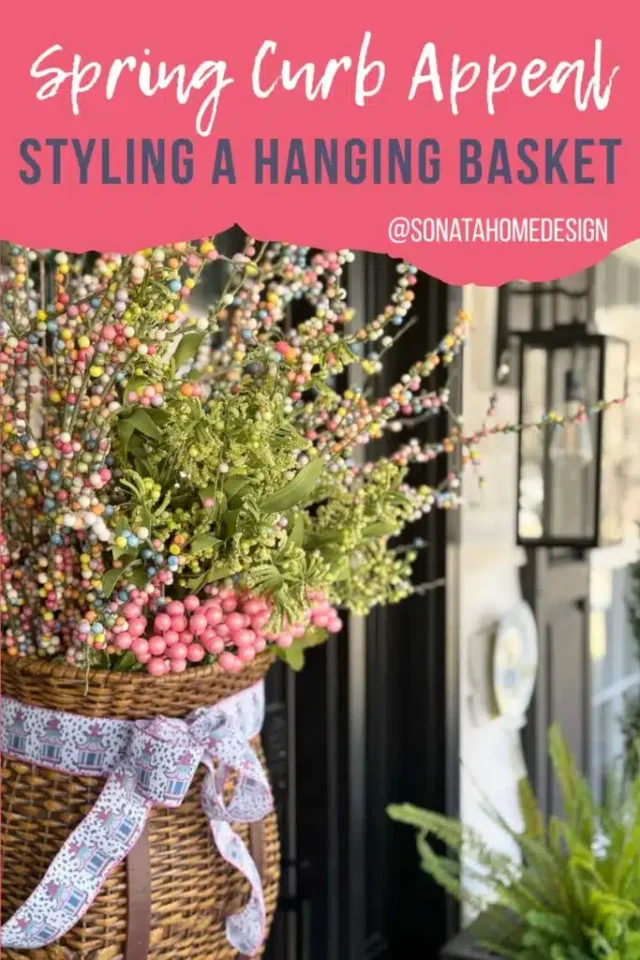  The Art of Styling a Hanging Door Basket from Sonata Home Design.