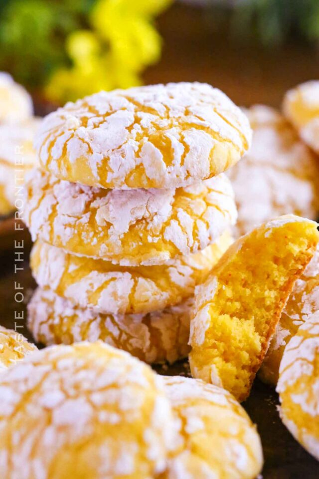 Lemon Cake Mix Cookies by Yummi Haus.