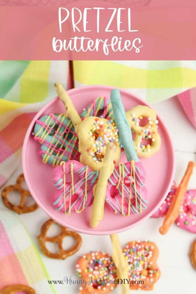 Chocolate Covered Pretzel Butterflies by Hunny I’m Home DIY.