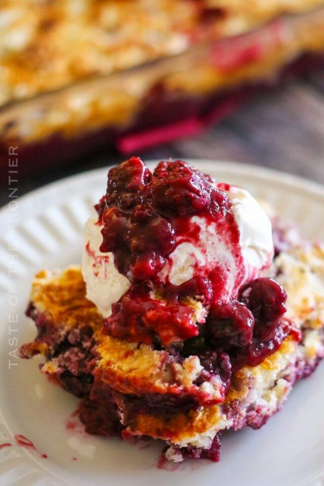Simple Blackberry Cobbler from Yummi Haus.