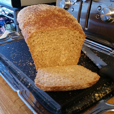 Whole Wheat Honey and Wheat Germ Bread from Scratch Made Food.