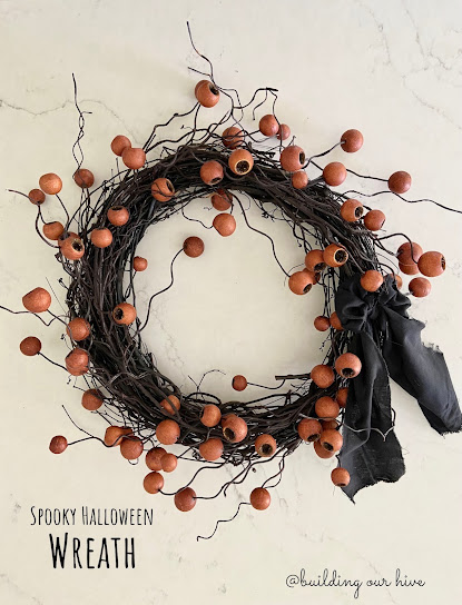 Spooky Halloween Wreath from Building Our Hive.