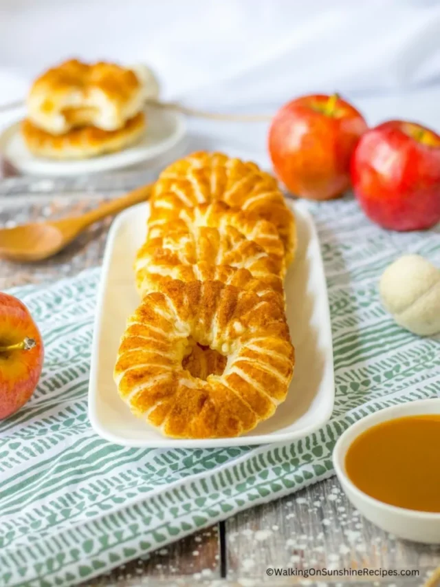 Apple Wrapped in Puff Pastry from Walking on Sunshine Recipes Blog.